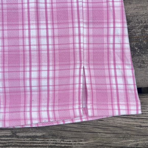 Pink Plaid Mini Skirt - Picture 2 of 8